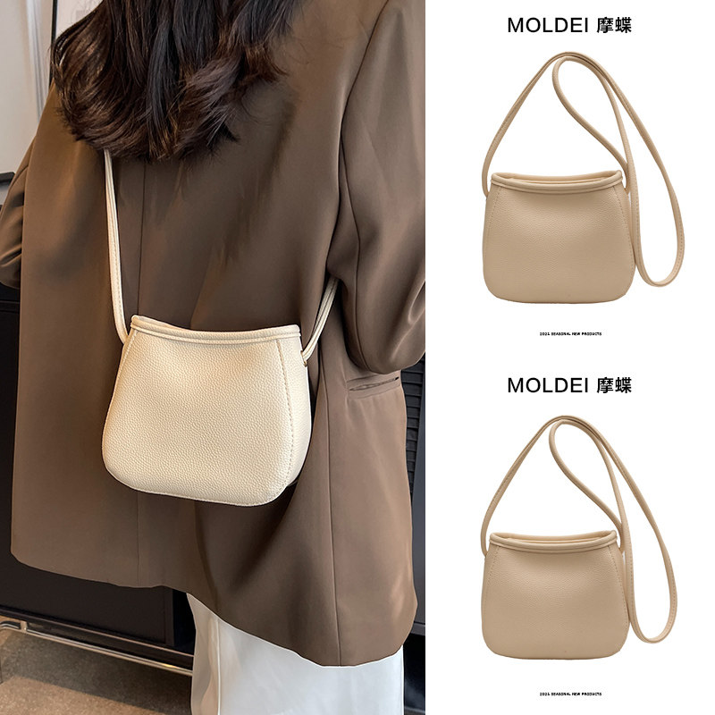 Весенне-летняя белая высококачественная сумка sense of work sundries mini bucket bag, женская новинка 2026 года, сумка-мессенджер для мобильного телефона