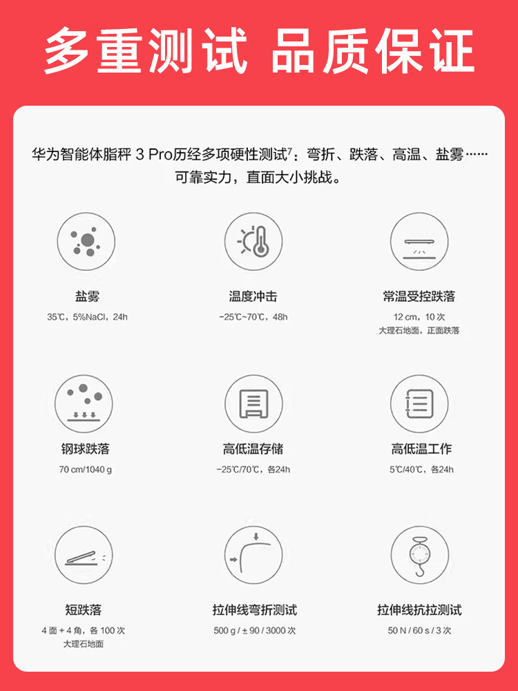 Huawei Smart Body Fat Scale 3 Pro Electronic Scale Original Genuine Professional Home Use Small Health Fat Monitoring Body Shaping Accurate Dual-Frequency Liver Detection Digital Display Bluetooth Wifi Connection