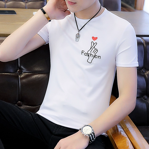 Tide, приятная телу трендовая летняя шелковая футболка с коротким рукавом, облегающий крой