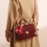 Красная сумка через плечо для невесты, премиум класс, подарок на день рождения