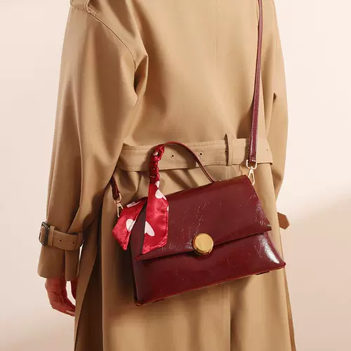 Красная сумка через плечо для невесты, премиум класс, подарок на день рождения