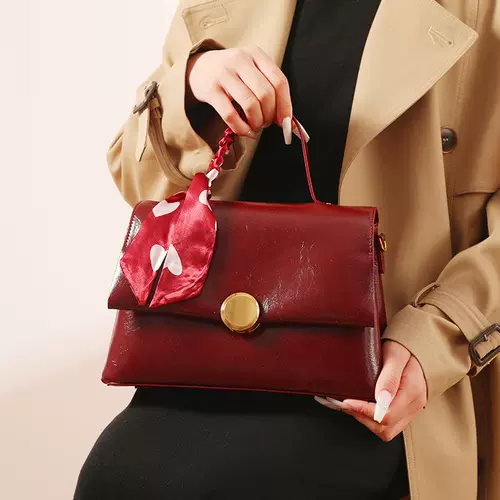 Красная сумка через плечо для невесты, премиум класс, подарок на день рождения