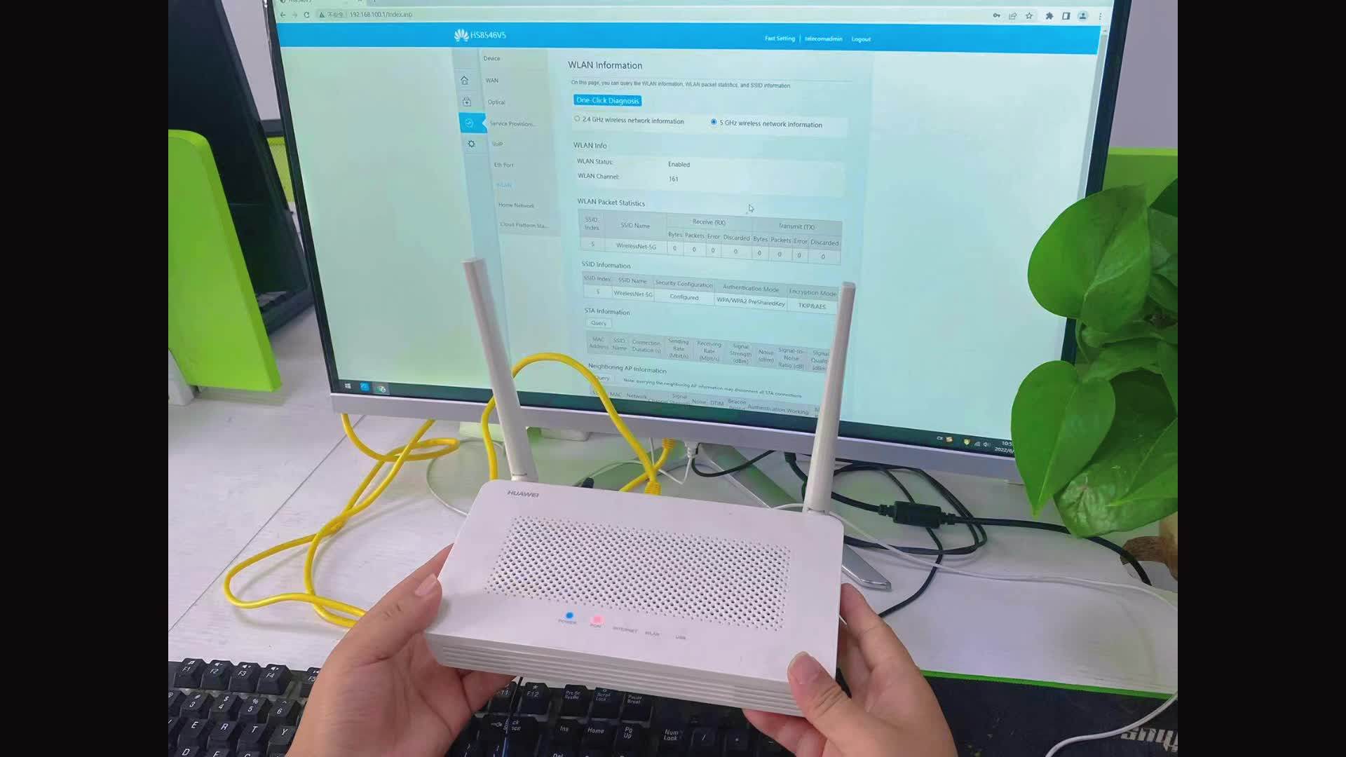 Best Price Eg8145v5 Ftth Gpon Modem 4ge + 1tel + 1usb + Wifi Dual Band