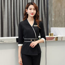 Beautician work clothes Women autumn and winter skin Management foot bath health technician new high-end temperament beauty salon set