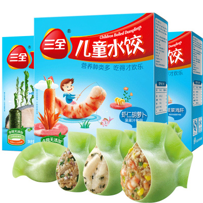 三全水饺菠菜汁和面虾仁水饺