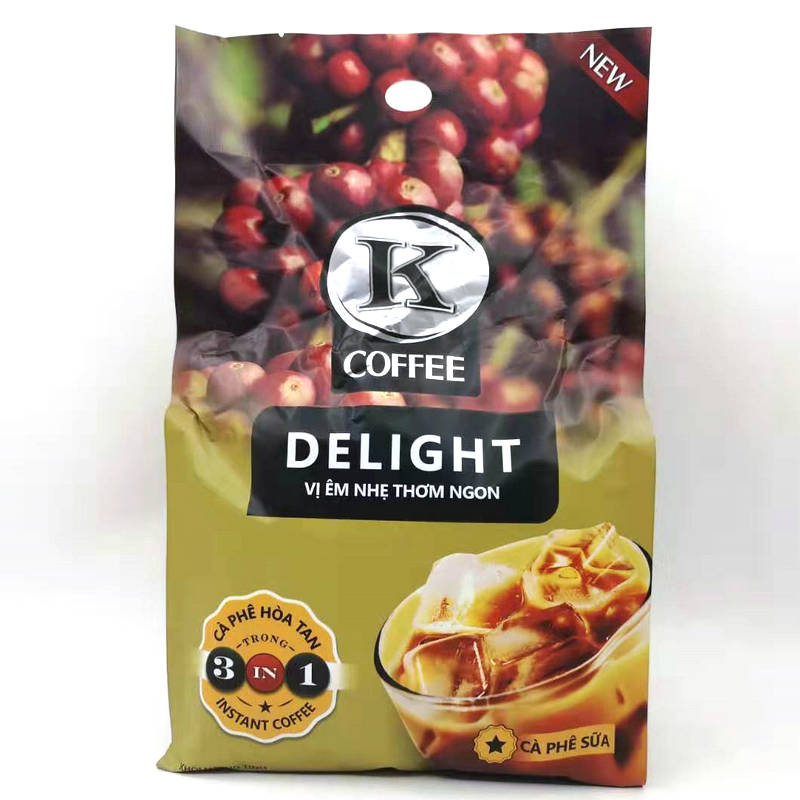 Vietnam K COFFEE Strong Cappuccino Three-in-one Ice milk instant Coffee 612g(17gx36)