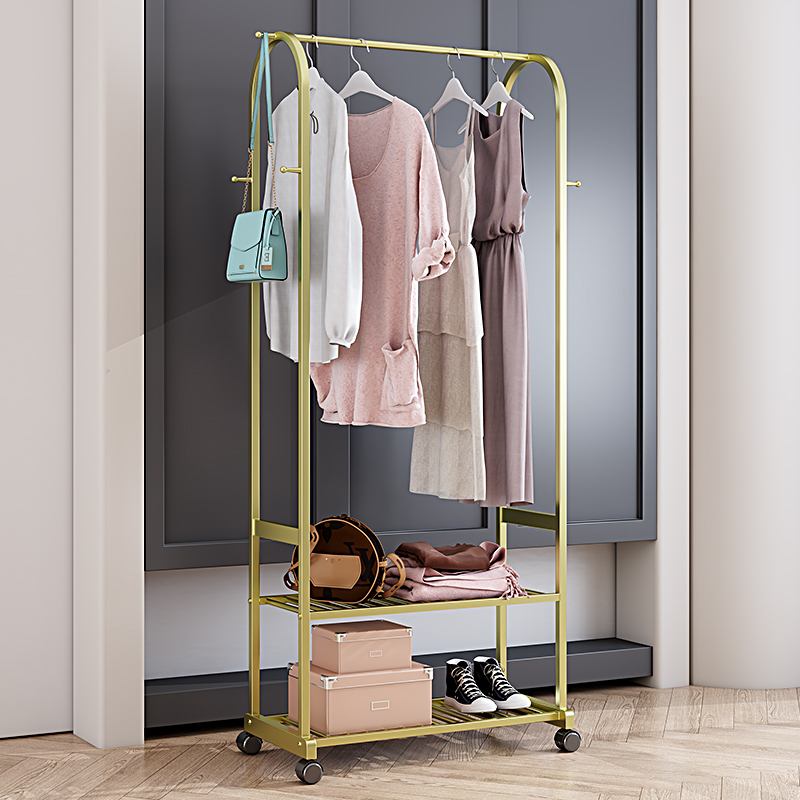 Nordic household clothes hanger floor coat rack simple modern bedroom net red rack entrance clothes storage rack