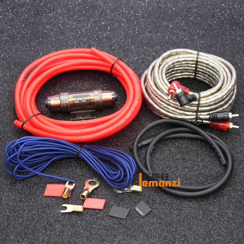 [USD 12.77] 8GA car audio bass cannon power release sleeve power supply positive and negative