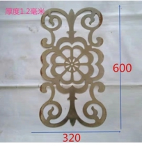 Stamped iron villa flower pieces iron flower wrought iron gate decoration courtyard welded flower iron accessories European style fence