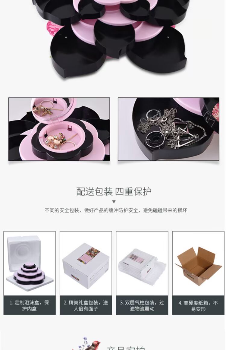 Mỹ phẩm Peti Petal Xoay Makeup Makeup Box Eye Shadow Box Shakes Makeup Set Set Beginners phấn mắt mac