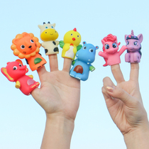 Cartoon Paparazzi Baby Pacify Finger Doll Small Animal Gloves Parent-child Interaction Early Education Coaxing Sleepyzer Toy