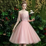 Розовое платье подружки невесты, вечернее платье, летняя длинная юбка, по фигуре, средней длины, подходит для подростков