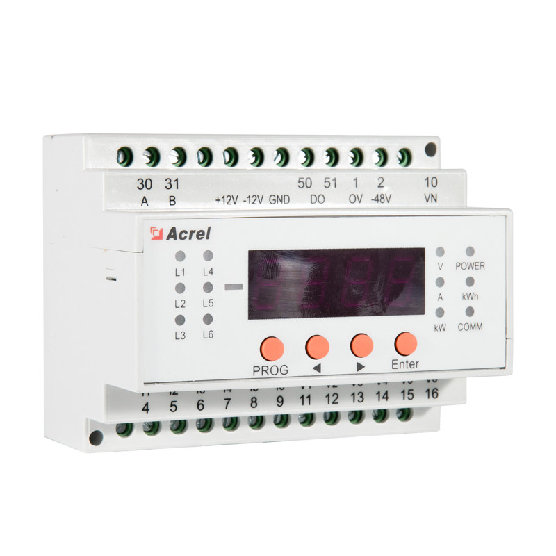 Ankerui AMC16-DE6 power distribution head cabinet monitoring device 6-way DC current voltage power energy