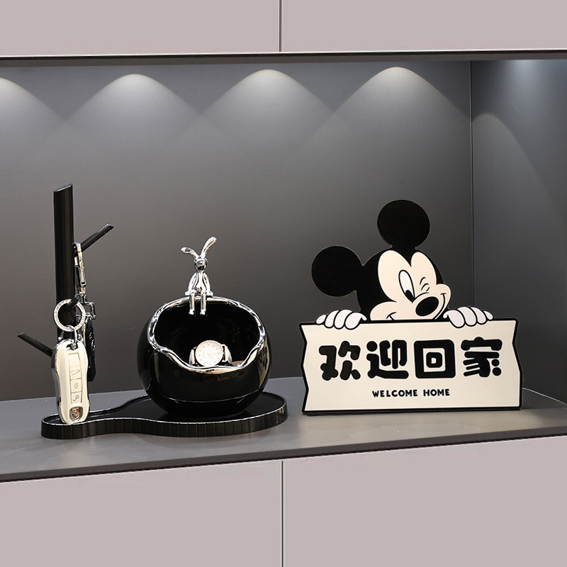 Украшение крыльца для хранения ключей от дома добро пожаловать домой у двери полка для обувного шкафа свет в гостиной роскошные украшения высокого класса