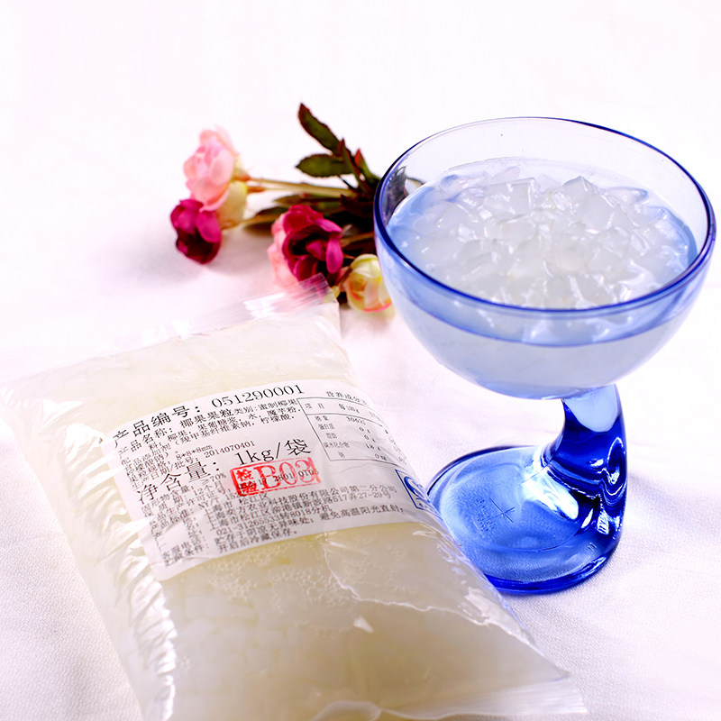 New Drinking pearl milk tea Yifang High fiber Coconut Fruit Grain Original Taste Coconut Pulp Milk Tea Shop Raw Material Sweet 1kg