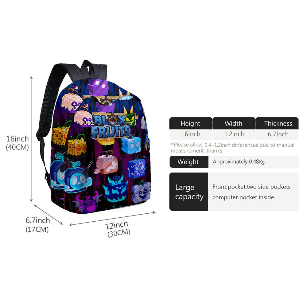 Ранец roblox blox fruits primary school bag children's cartoon OTHER