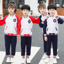 Kindergarten garden clothes Spring and autumn British style baseball clothes Childrens class clothes Primary and secondary school students school uniforms Mens and womens sports suits