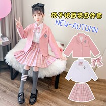 6 Childrens jk uniform 7 Primary school students 8 middle and senior children 12 years old 15 girls autumn clothes 9 girls college style suit suit skirt