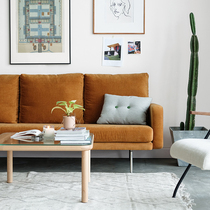 minimore) cherry sofa) Nordic Japanese modern minimalist three-person small apartment fabric sofa medieval style
