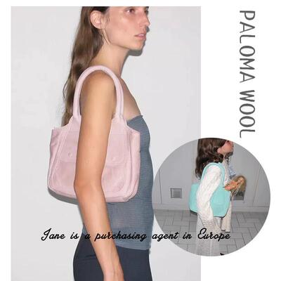 Guoxian испанская прямая рассылка PALOMA WOOL 23 новая маленькая однотонная кожаная сумка на плечо с откидным карманом