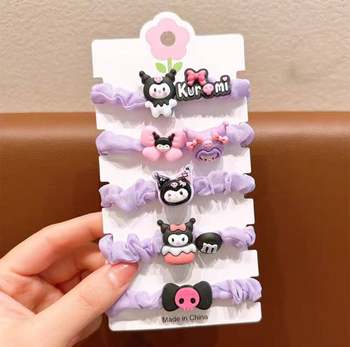 Children's hair tie accessories 2025 new kuromi hair band rubber band does not hurt hair cute rubber band hair tie