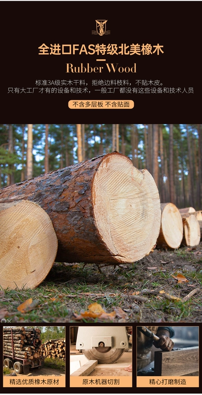Giường da phong cách Châu Âu chạm khắc gỗ nguyên khối kiểu Mỹ cao cấp giường đôi 1,8 * 2 mét giường cưới nội thất phòng ngủ da bò lớp đầu tiên - Giường