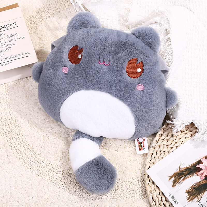 Hot water bottle female rechargeable cartoon plush cute warm baby removable wash warm stomach menstrual hand warmer winter male