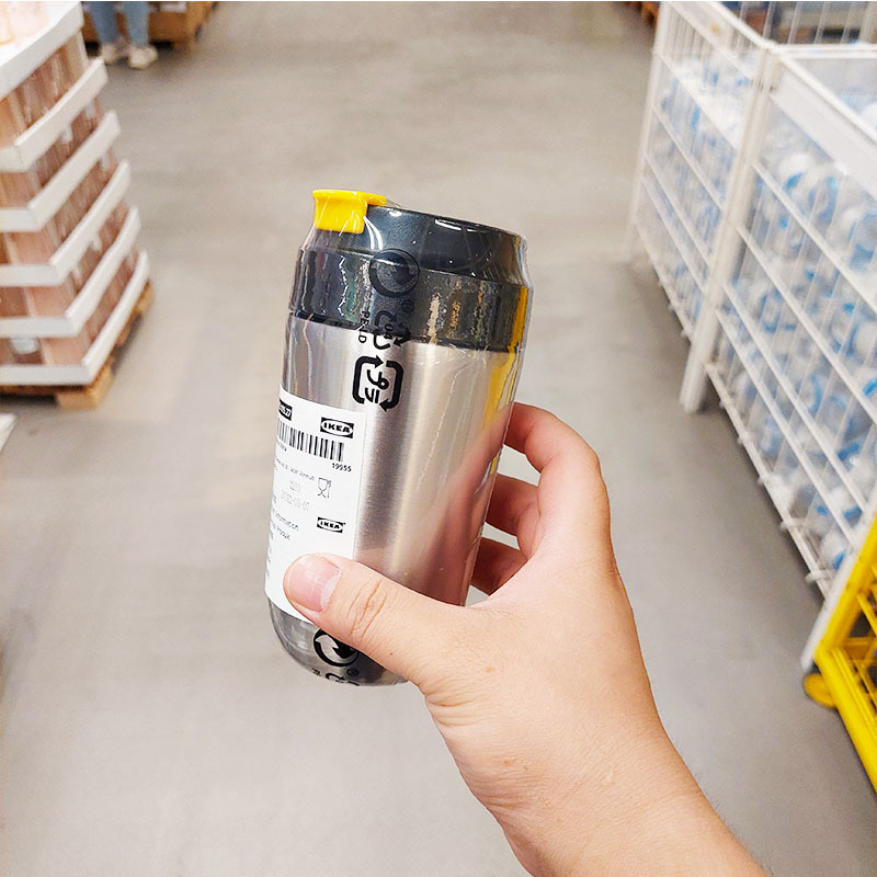 Ikea Genuine Envidi Travel Mug ins Stainless Steel Insulated Double Drinking Cup Milk Coffee Cup Portable
