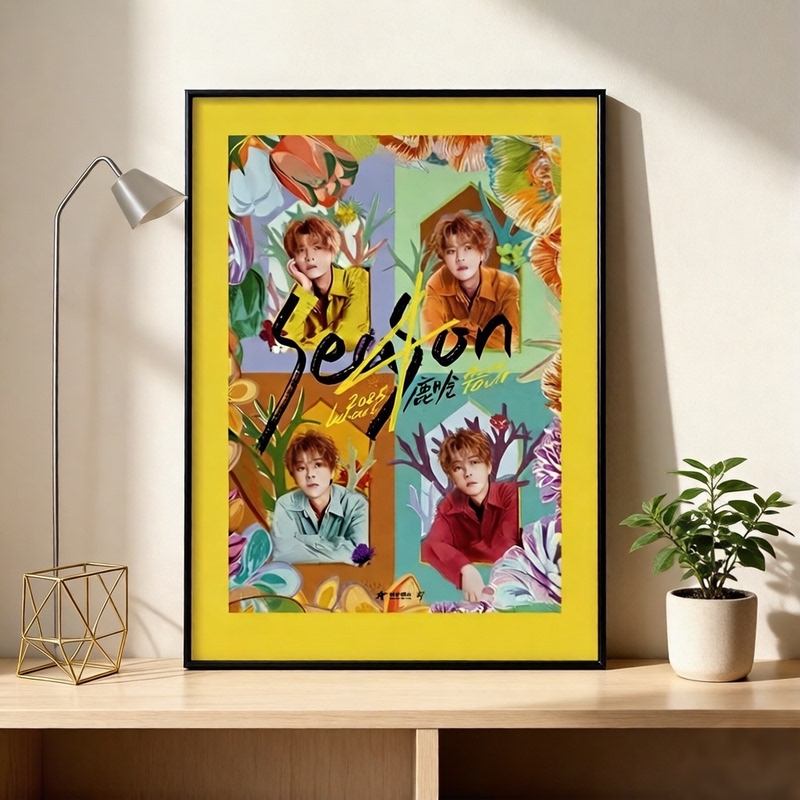 [Lu Han Exclusive] Lu Han Concert Poster Frame Aluminum Alloy Narrow Edge Wall-Mounted Celebrity Poster Frame