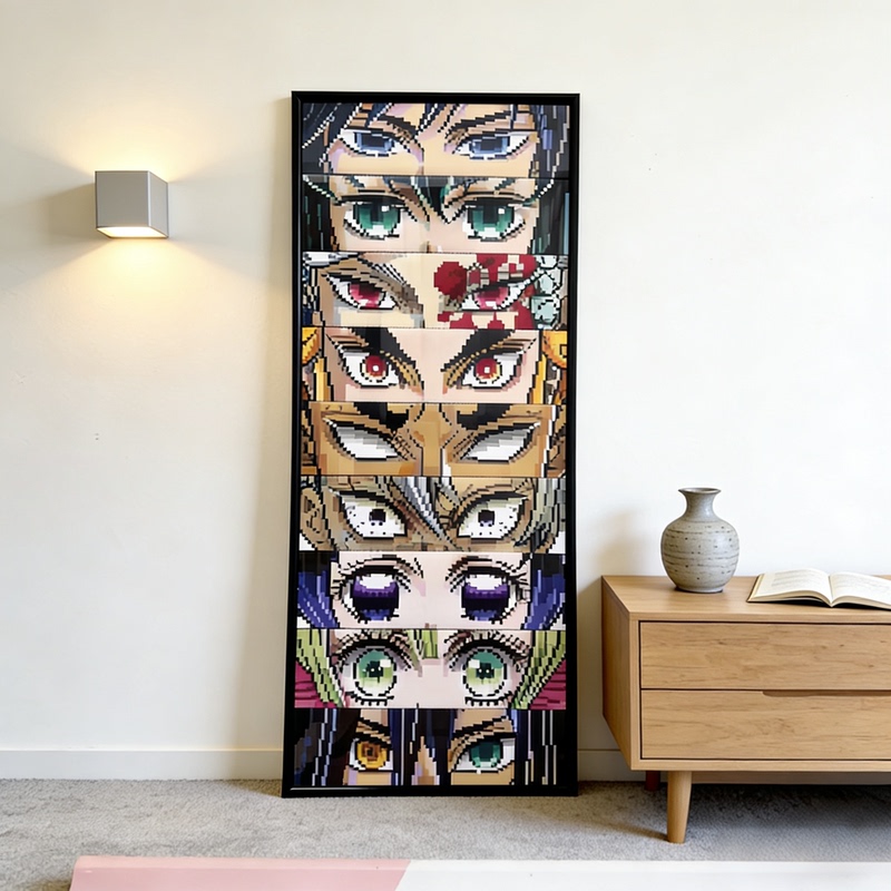 Demon Slayer: Kimetsu No Yaiba Nine Pillars Puzzle Frame Anime Peripheral Photo Frame Wall Hanging Narrow Edge Aluminum Alloy Picture Frame Demon Slayer: Kimetsu No Yaiba Nine Pillars Puzzle Frame Anime Peripheral Photo Frame Wall Hanging Narrow Edge Aluminum Alloy Picture Frame