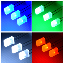 2*5 * 7MM square fog blue emerald green white red LED LED light cube lamp beads