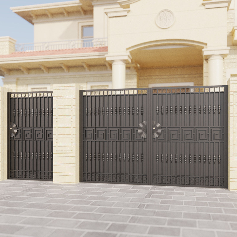 Iron Yi courtyard door opens the door to the village garden garden door double walled fence door custom