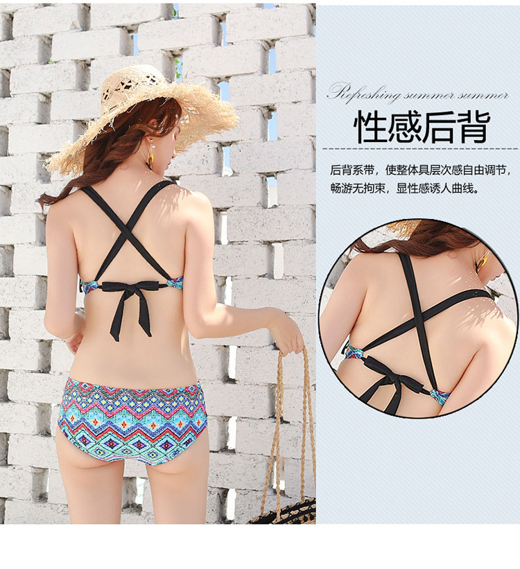 Áo tắm nữ chia ba mảnh giảm béo ngực nhỏ gợi cảm tụ tập ở châu Âu và Mỹ Đồ bơi nhỏ thơm gió bikini nghỉ dưỡng suối nước nóng - Nam bơi đầm quần bơi nam hàng hiệu