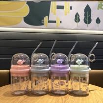 Large Capacity Straws Water Cups Whale Straws Cups Adults Advanced Outdoor Portable Plastic Womens High Temperature Resistant Mesh Red Cots