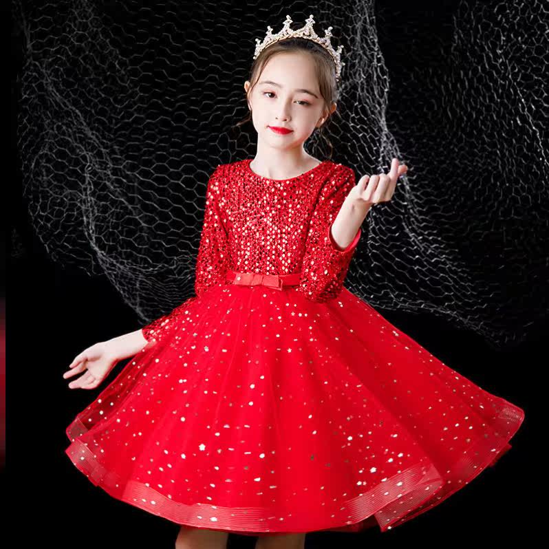 Baby's Birthday Dinner Dress Woman Treasure Super Fairy Korean Version Sweet And Beautiful Little Girl Foreign Pie Trendy New Flower Boy Wedding Birthday