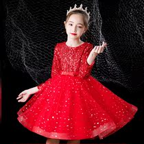 Babys Birthday Dinner Dress Woman Treasure Super Fairy Korean Version Sweet And Beautiful Little Girl Foreign Air Trendy New Flower Boy Wedding Birthday