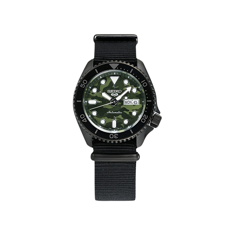 Seiko New Seiko No. 5 Fully Automatic Mechanical Watch Nylon Transparent Bottom Waterproof Men's Watch Sports Watch Srpj37K1