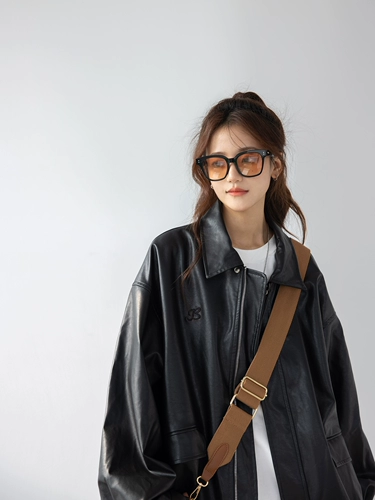 Ретро полиуретановая куртка, подходит для подростков, в американском стиле