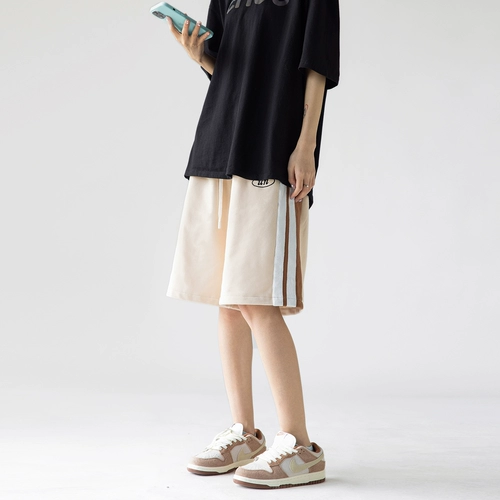 Tide, спортивные летние шорты, штаны, коллекция 2022, высокая талия, на шнурках, свободный крой