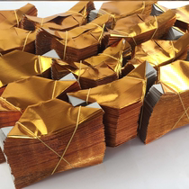 Tomb Sweeping Day Sacrifice for Ancestral Goods Funeral white matter Memorial Handmade Burning Paper Money Tin Foil Gold And Silver Paper Yuanbao Upper Graves to the Ancestors