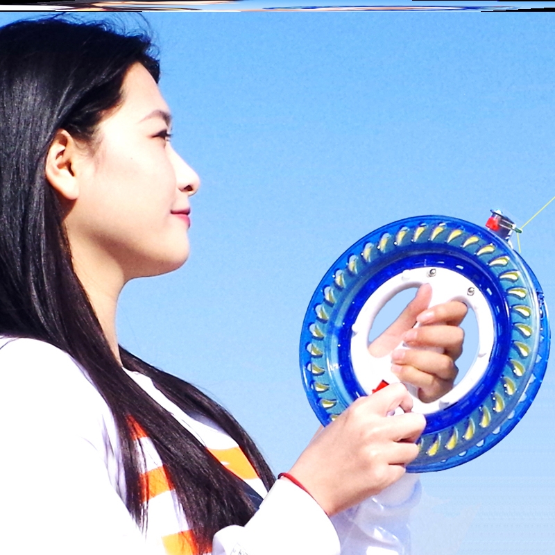 Wind-zither wire disc universal wheel wire disc roulette wheel roulette with wire children pulley hand brake spool to put kite ball bearing wire wheel