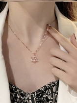 Small Fragrance Necklace Self-disciplined Six Mango Star Lock Bony Girl Duo ADVANCED SENSARY SOUTH KOREA SHINES A SMALL CROWD PENDANT