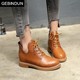 GEBINDU Martin boots ເກີບສັ້ນຂອງແມ່ຍິງ 2024 ແບບອັງກິດໃຫມ່ inner heightening single boots versatile casual shoes's shoes