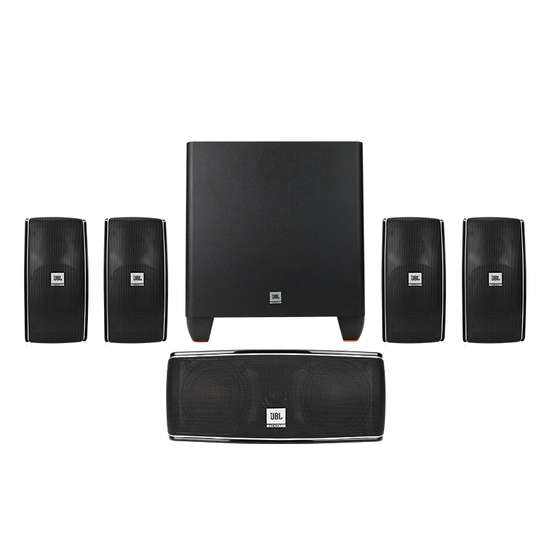 JBL Cinema 610 5 1 Satellite Home Theater Full YAMAHA Cinema Decoding Amplifier Set
