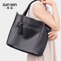 Leather shoulder Hand bag bag 2021 New Fashion middle-aged mother head layer cowhide soft leather tote womens bag