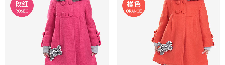 Manteau pour fille en laine - Ref 2162389 Image 56