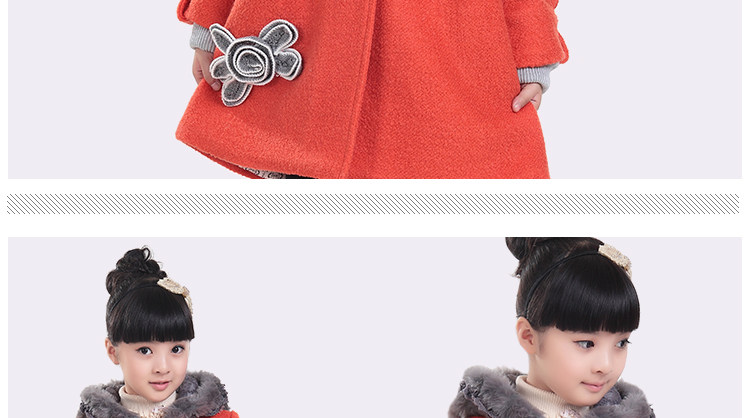 Manteau pour fille en laine - Ref 2162389 Image 75