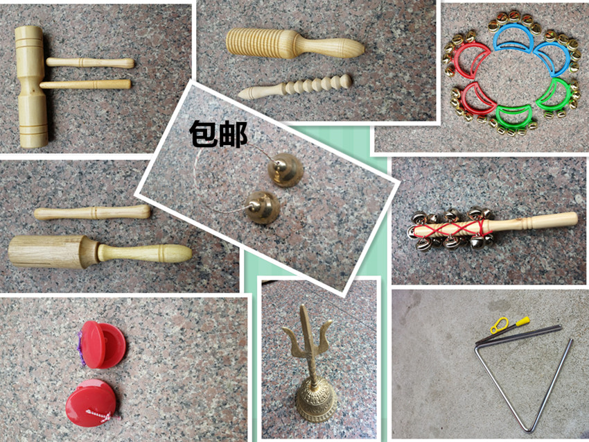 Fashion leash single resounding drum Double loud cylinder sandball plastic Meridian Board Touch Bells Rattle