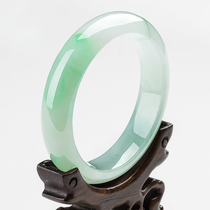 Jewelry ice jade bracelet womens jade bracelet light green green jade jewelry to send wife mother Jade Myanmar