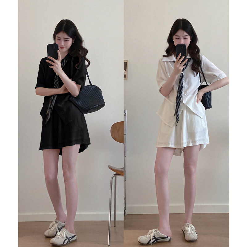 Maternity Summer Outfit 2026 New Style Plus Size Old Money Style Top and Shorts Women's Pregnancy Wear Complete Summer Set